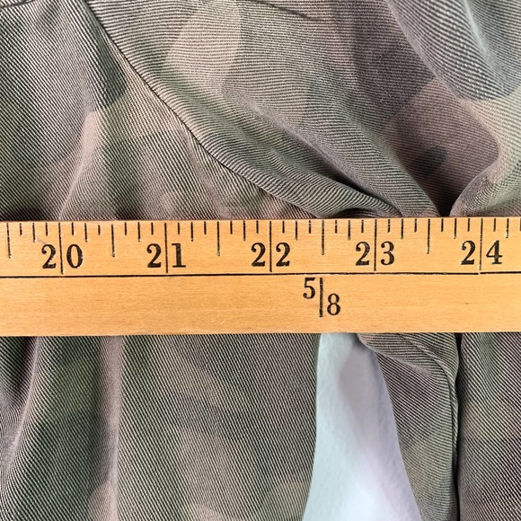 Lucky Brand Camo Collarless Olive Multicolor Trucker XL - Picture 5 of 9